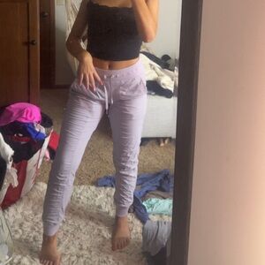purple lululemon dance studio jogger size 6 with cuff on bottom regular length